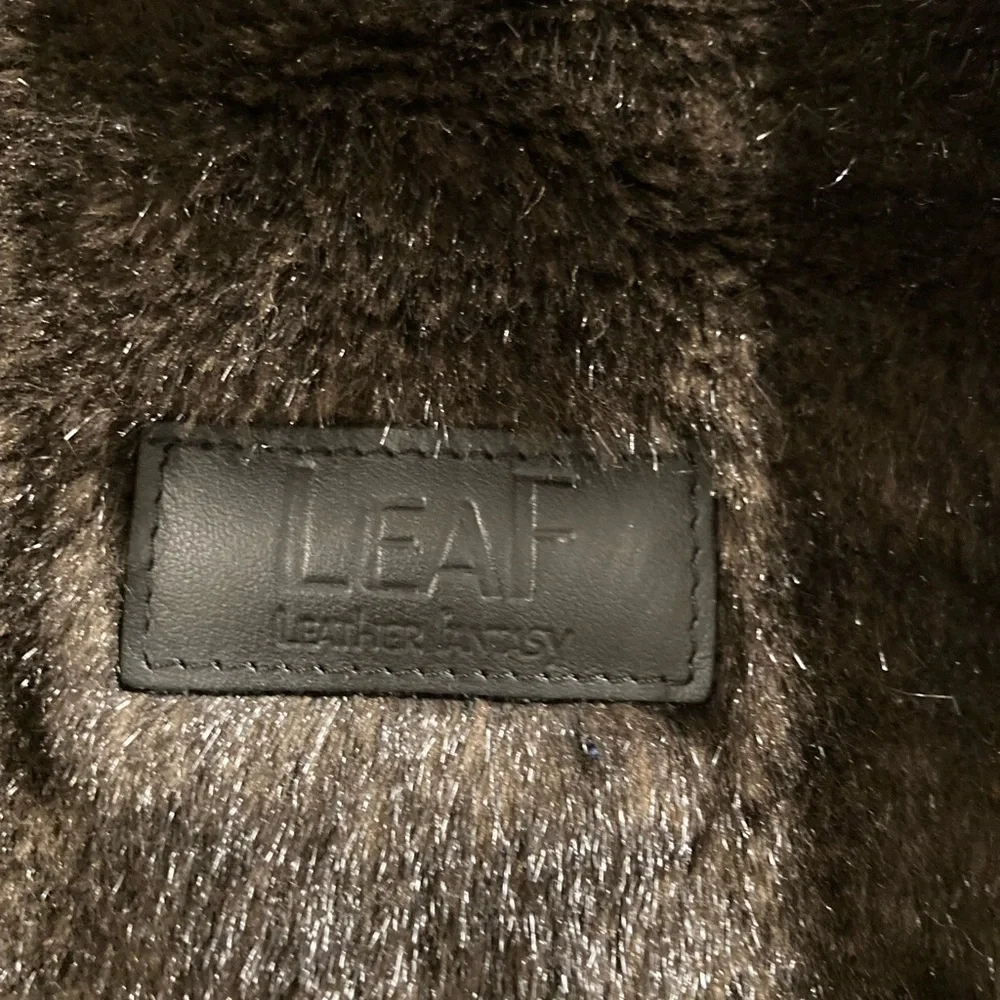 LEAF NWOT Faux Mink Backpak